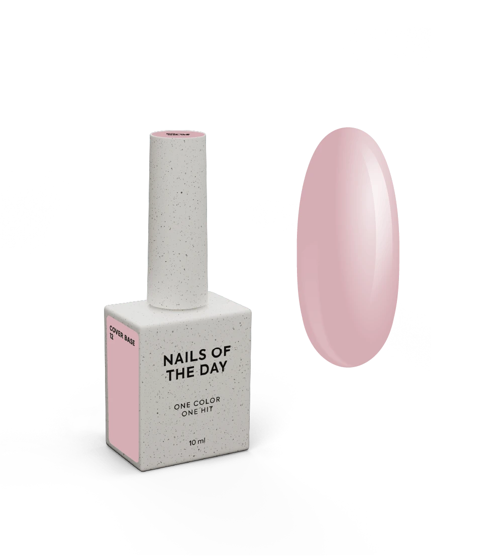 Nailsoftheday Cover base NUOVA Formula 12 — base per unghie mimetica beige-rosa tenue, 10 ml