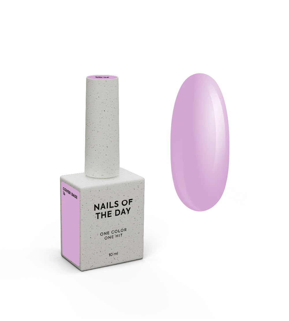 Nailsoftheday Cover base NOVA Fórmula 14 — base de camuflagem roxa para unhas, 10 ml