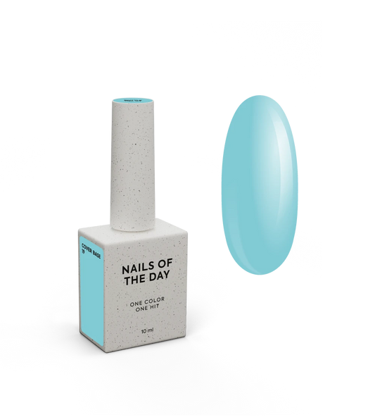 Nailsoftheday Cover base NOVA Fórmula 19 — base de camuflagem azul suave para unhas, 10 ml