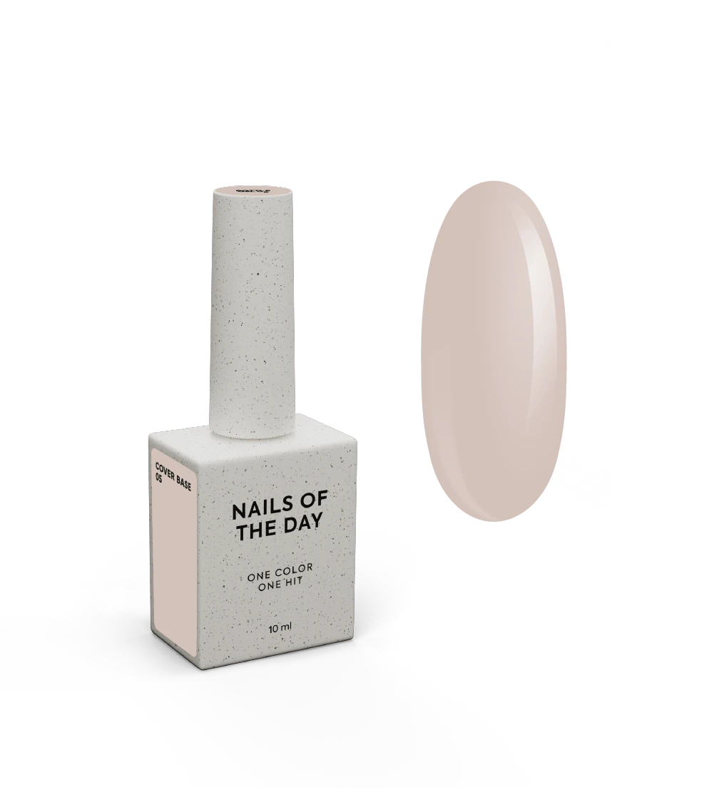 Nailsoftheday Cover base NOVA Fórmula 05 — base camuflada caramelo frio para unhas, 10 ml