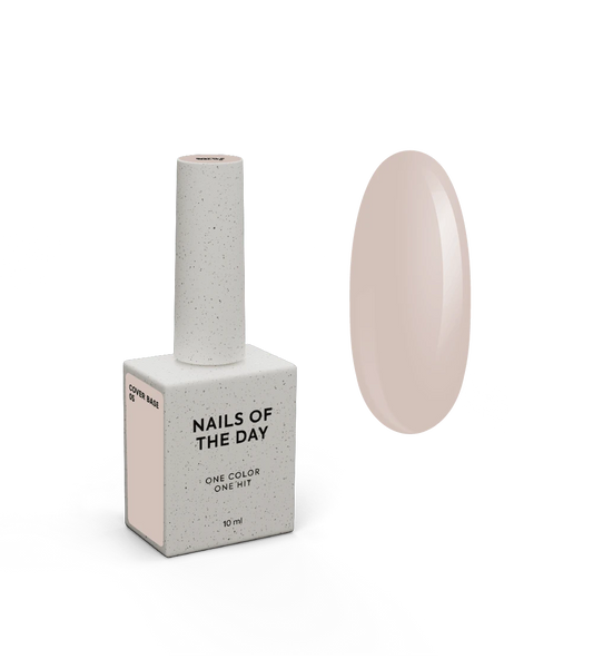Nailsoftheday Cover base NOVA Fórmula 05 — base camuflada caramelo frio para unhas, 10 ml