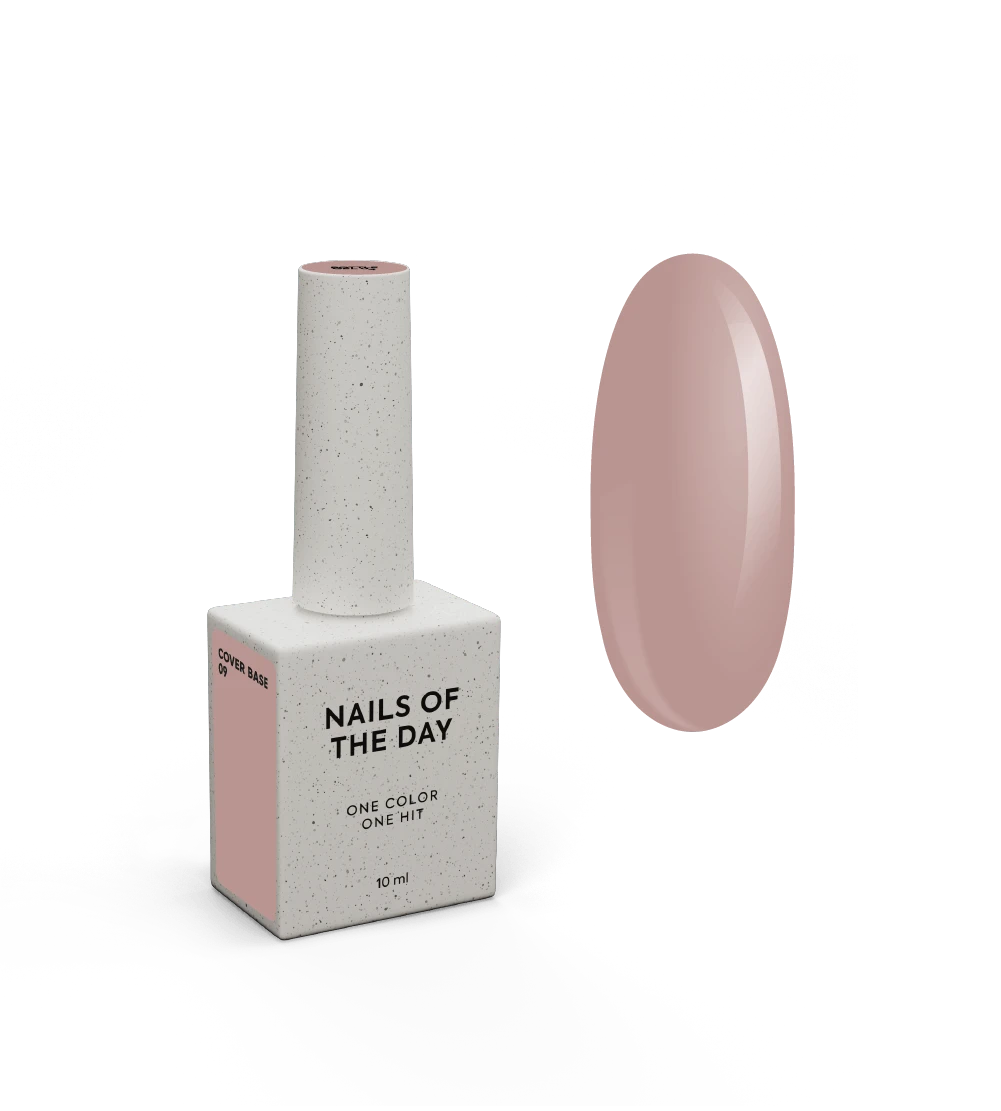 Nailsoftheday Cover base NOVA Fórmula 09 — base camuflada para unhas na cor nude moderna, 10 ml