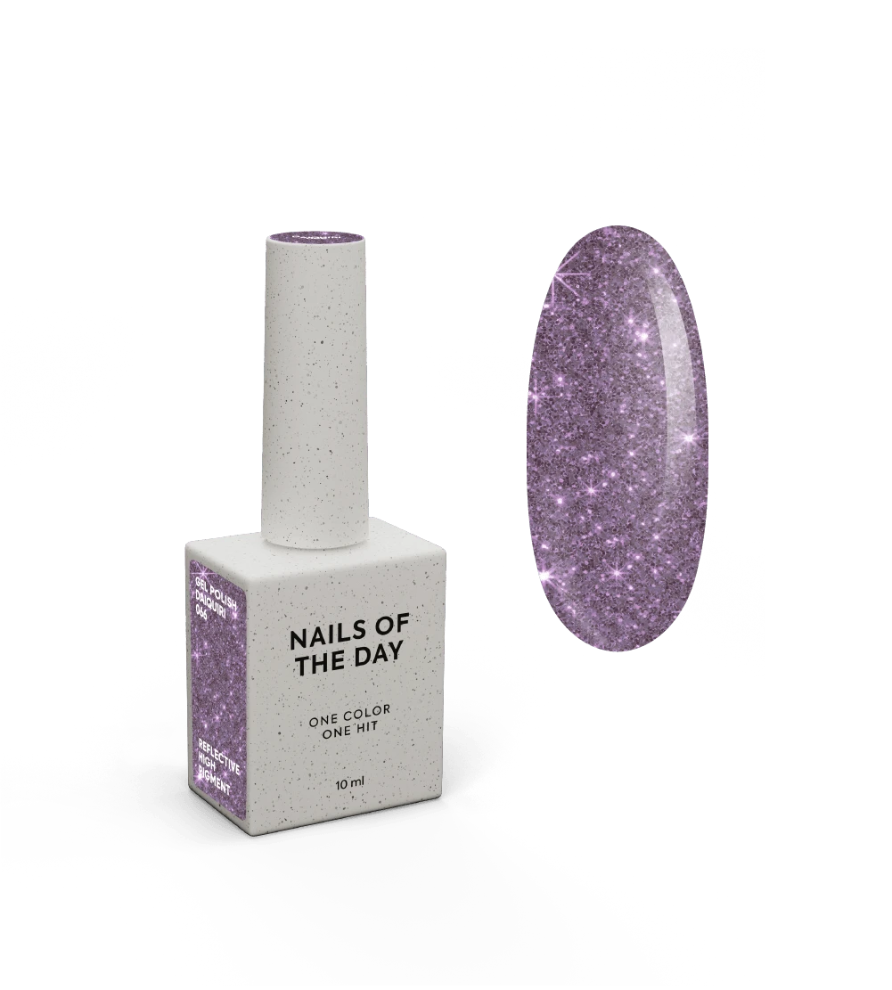 NAILSOFTHENIGHT Polish gel Daiquiri — verniz gel reflexivo roxo para unhas, 10 ml