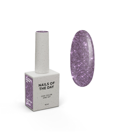 NAILSOFTHENIGHT Polish gel Daiquiri — verniz gel reflexivo roxo para unhas, 10 ml