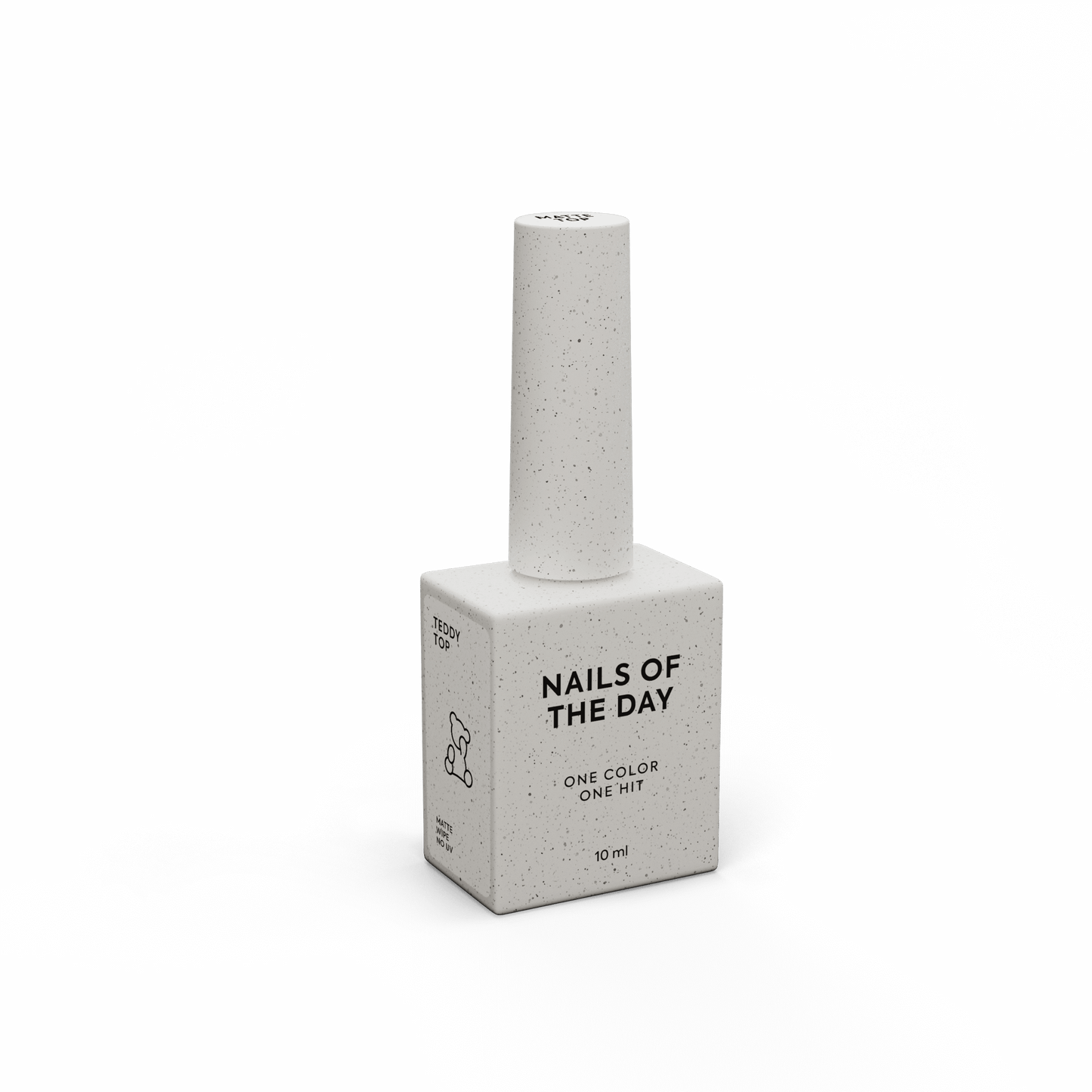 NAILSOFTHEDAY Teddy top wipe — matte plush top with a sticky layer, new formula, without UV filters, 10 ml