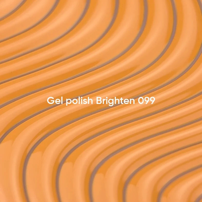 NAILSOFTHEDAY Gel Polish Brighten 099 — arancione pastello, coprente in una sola passata, 10 ml