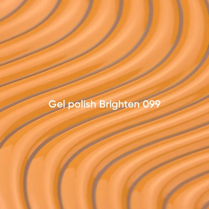 NAILSOFTHEDAY Gel Polish Brighten 099 — arancione pastello, coprente in una sola passata, 10 ml