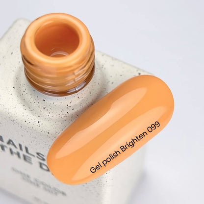 NAILSOFTHEDAY Gel Polish Brighten 099 — arancione pastello, coprente in una sola passata, 10 ml
