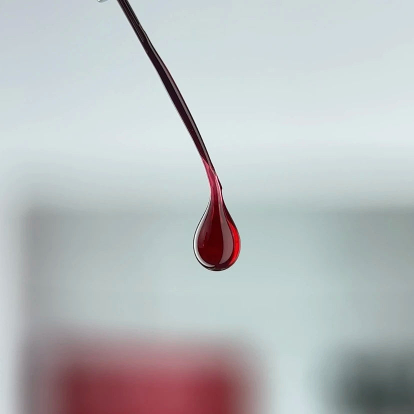 NAILSOFTHEDAY Builder gel 50 Vitrage — red stained-glass builder gel for nail extensions, 15 ml