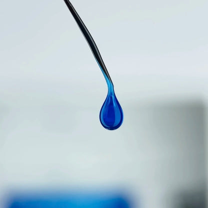 NAILSOFTHEDAY Builder gel 53 Vitrage — blue stained-glass builder gel for nail extensions, 15 ml