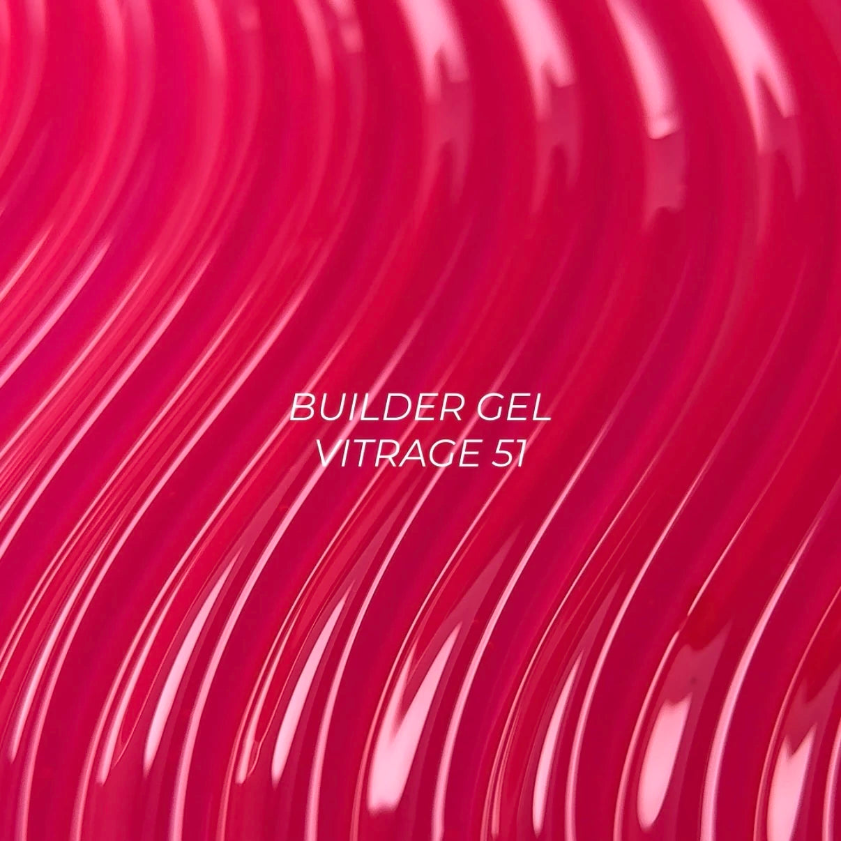 NAILSOFTHEDAY Builder gel 51 Vitrage — pink stained-glass builder gel for nail extensions, 15 ml