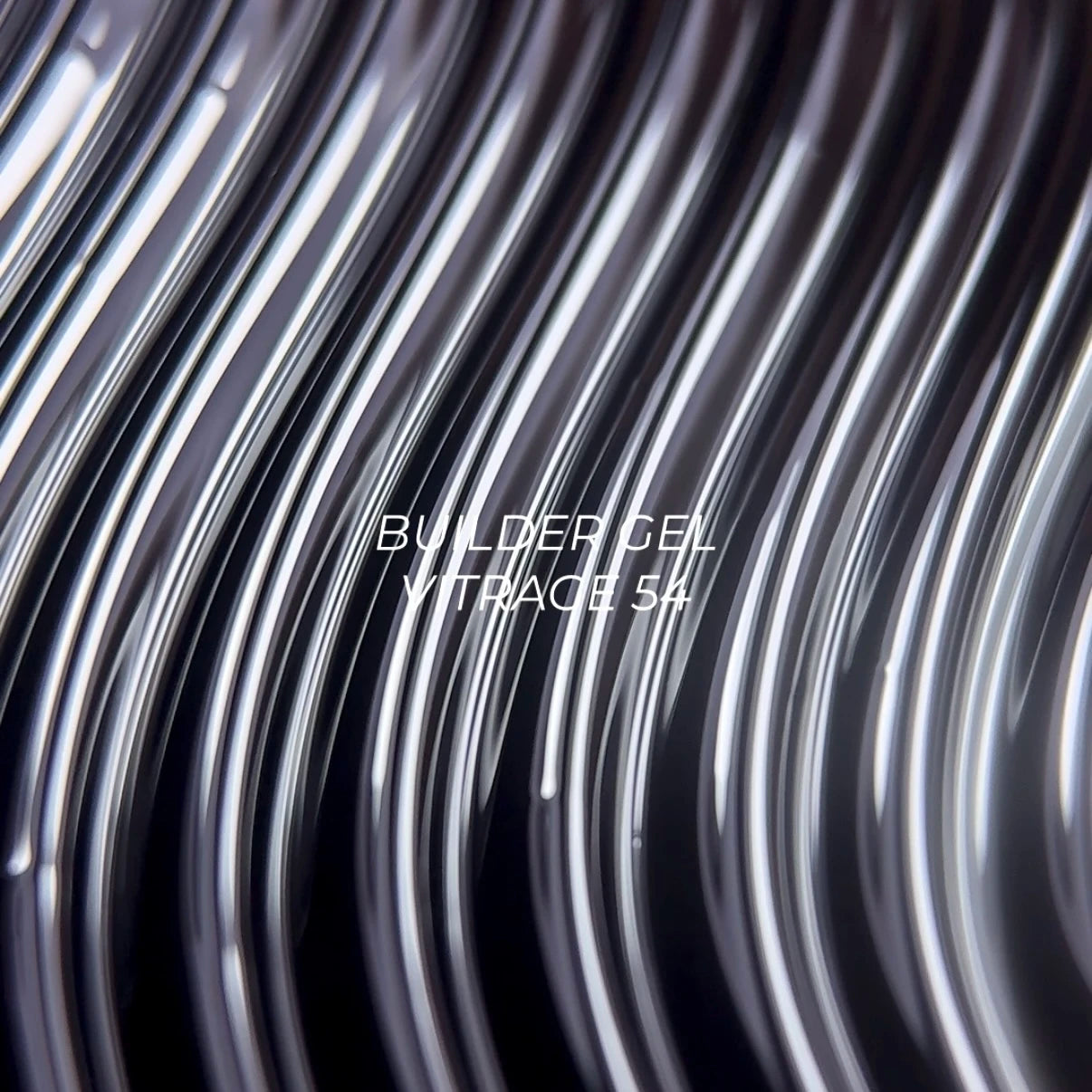 NAILSOFTHEDAY Builder gel 54 Vitrage — black stained-glass builder gel for nail extensions, 15 ml