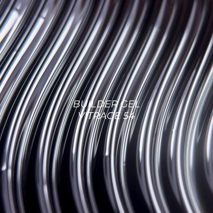 NAILSOFTHEDAY Builder gel 54 Vitrage — black stained-glass builder gel for nail extensions, 15 ml