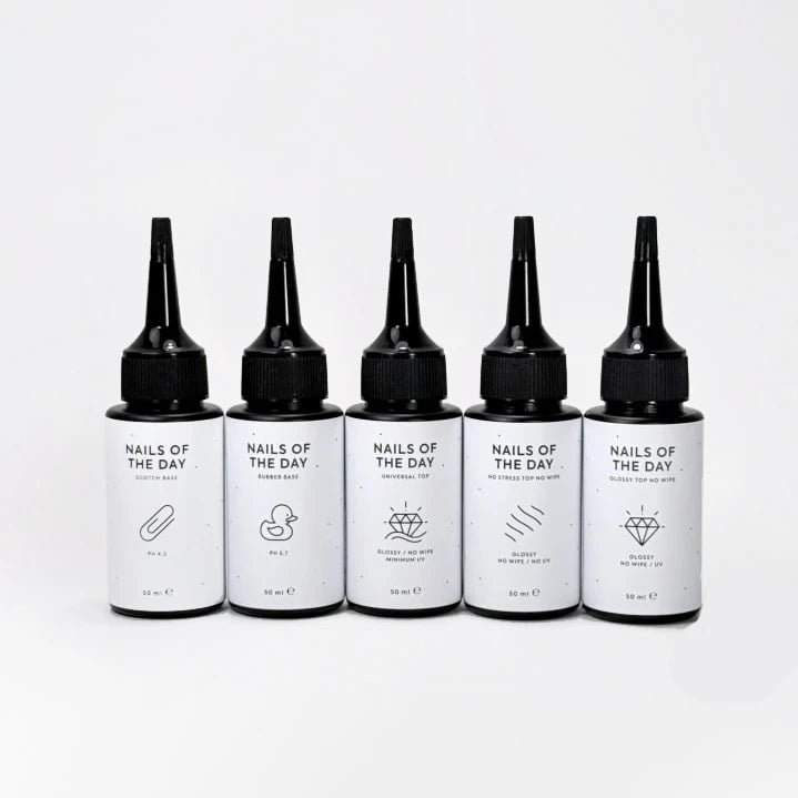 NAILSOFTHEDAY Glossy Top No Wipe – glänzender No-Wipe-Top mit UV-Filtern, 50 ml (Refill)