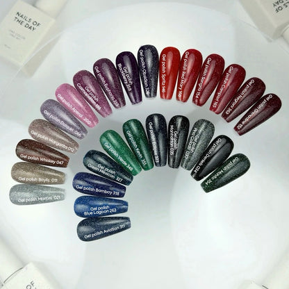 NAILSOFTHEDAY Gel Polish Euphoria — esmalte semipermanente púrpura reflectante, 10 ml