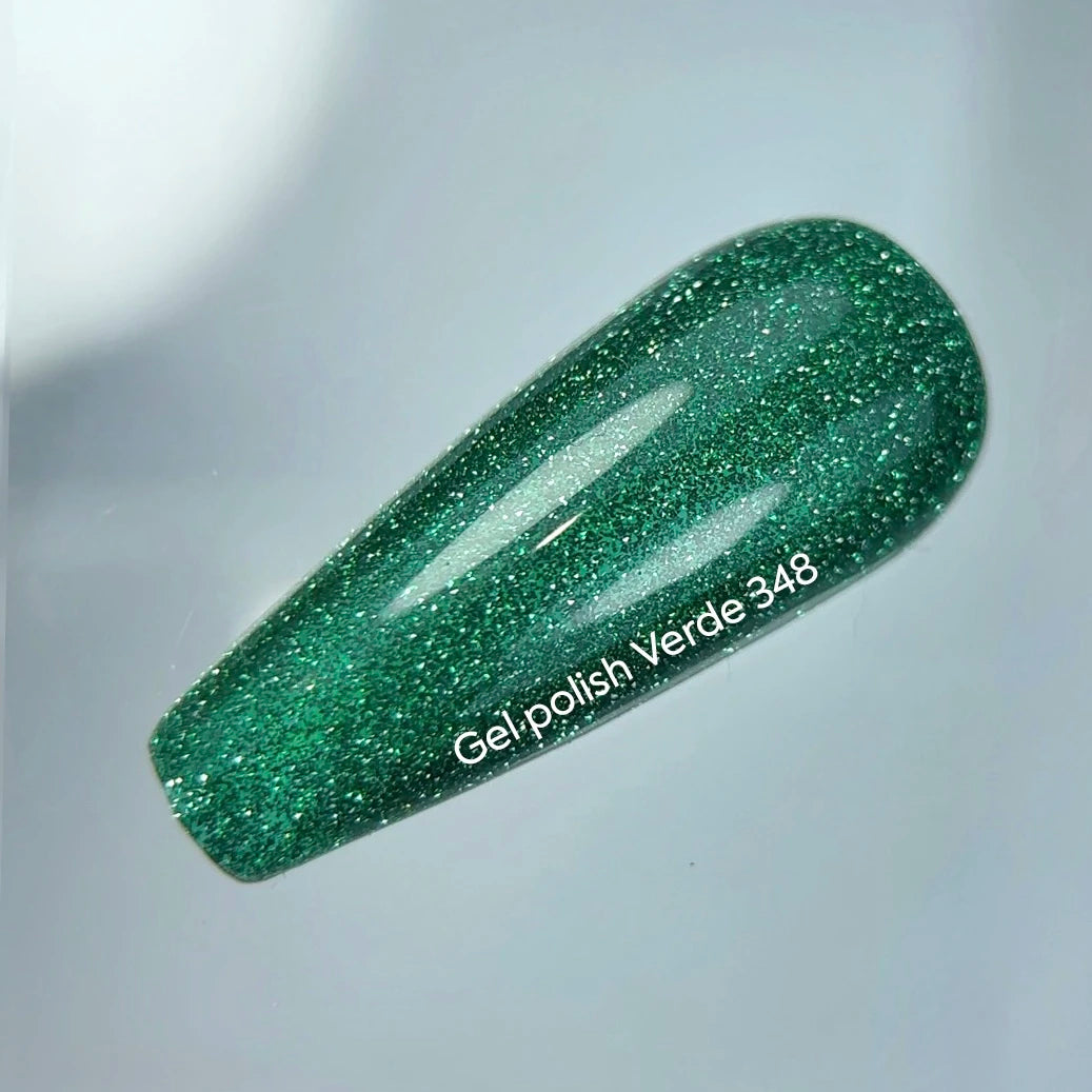 NAILSOFTHEDAY Gel Polish Verde — esmalte semipermanente verde reflectante, 10 ml