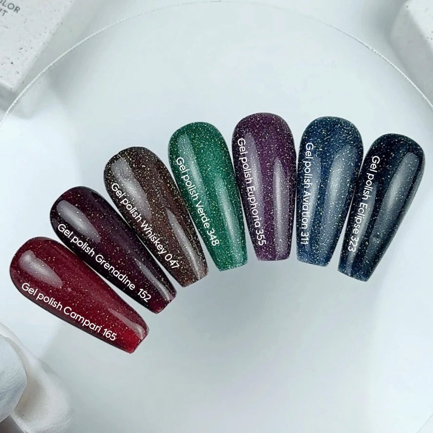 NAILSOFTHEDAY Gel Polish Euphoria — esmalte semipermanente púrpura reflectante, 10 ml