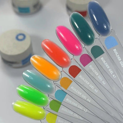 NAILSOFTHEDAY Builder Gel 41 — gel amarillo limón intenso para extensiones de uñas, 15 ml