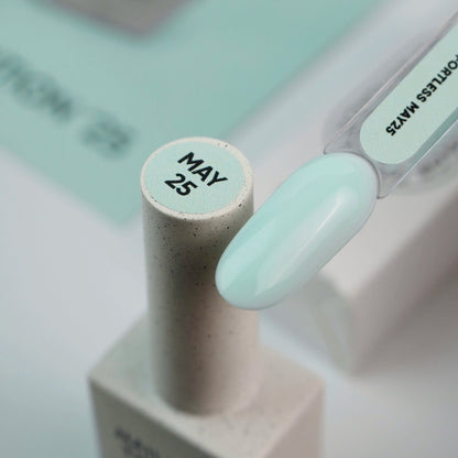 NAILSOFTHEDAY Color of the Month May 2025 – Effortless, A bleached, cool mint shade with one-coat coverage, 10 ml