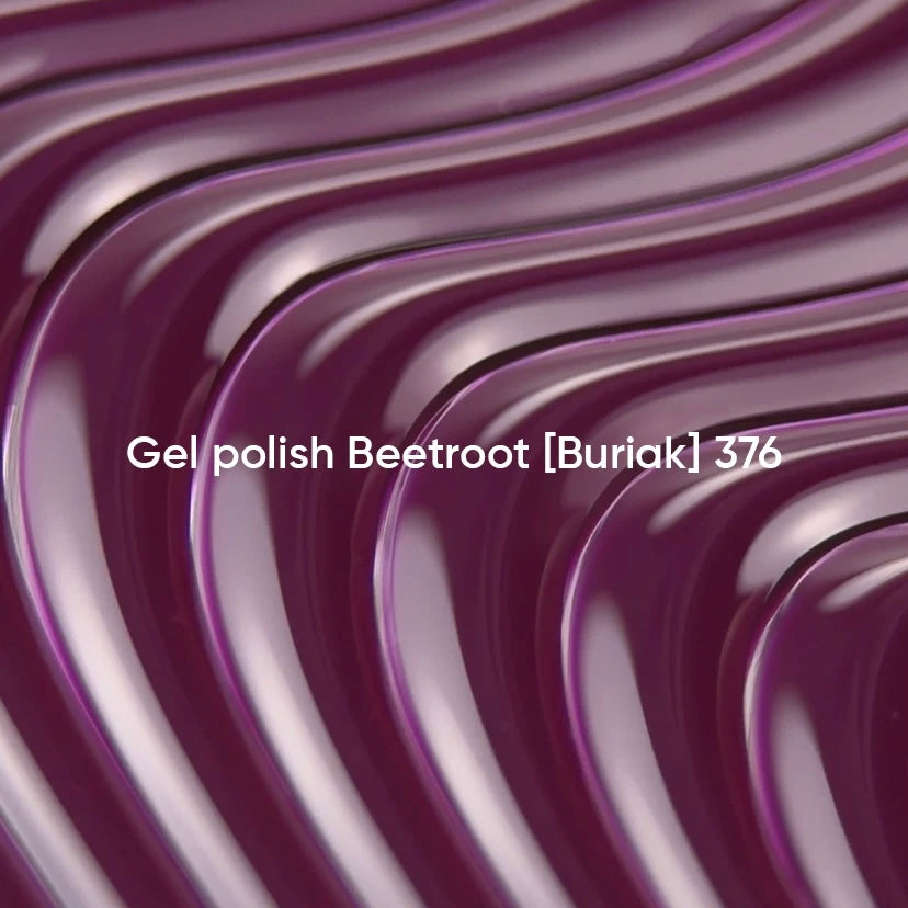 NAILSOFTHEDAY Gel Polish Beetroot [Buriak] 376 – Rote-Bete-Violetter Gel-Nagellack mit Deckkraft in nur einer Schicht, 10 ml