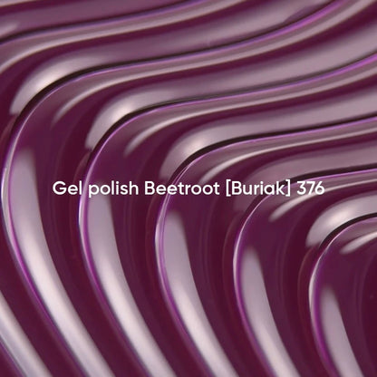NAILSOFTHEDAY Gel Polish Beetroot [Buriak] 376 – Rote-Bete-Violetter Gel-Nagellack mit Deckkraft in nur einer Schicht, 10 ml