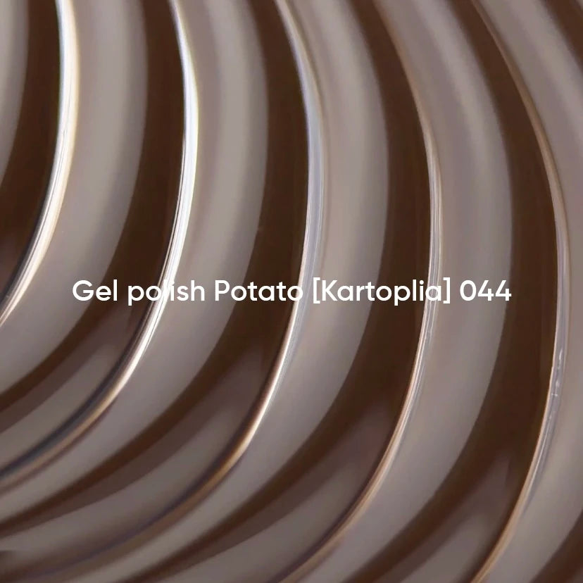 NAILSOFTHEDAY Gel Polish Potato [Kartoplia] 044 – Brown Gel Polish with One-Coat Coverage, 10 ml