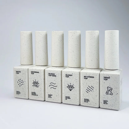 NAILSOFTHEDAY Teddy top wipe — matte plush top with a sticky layer, new formula, without UV filters, 10 ml