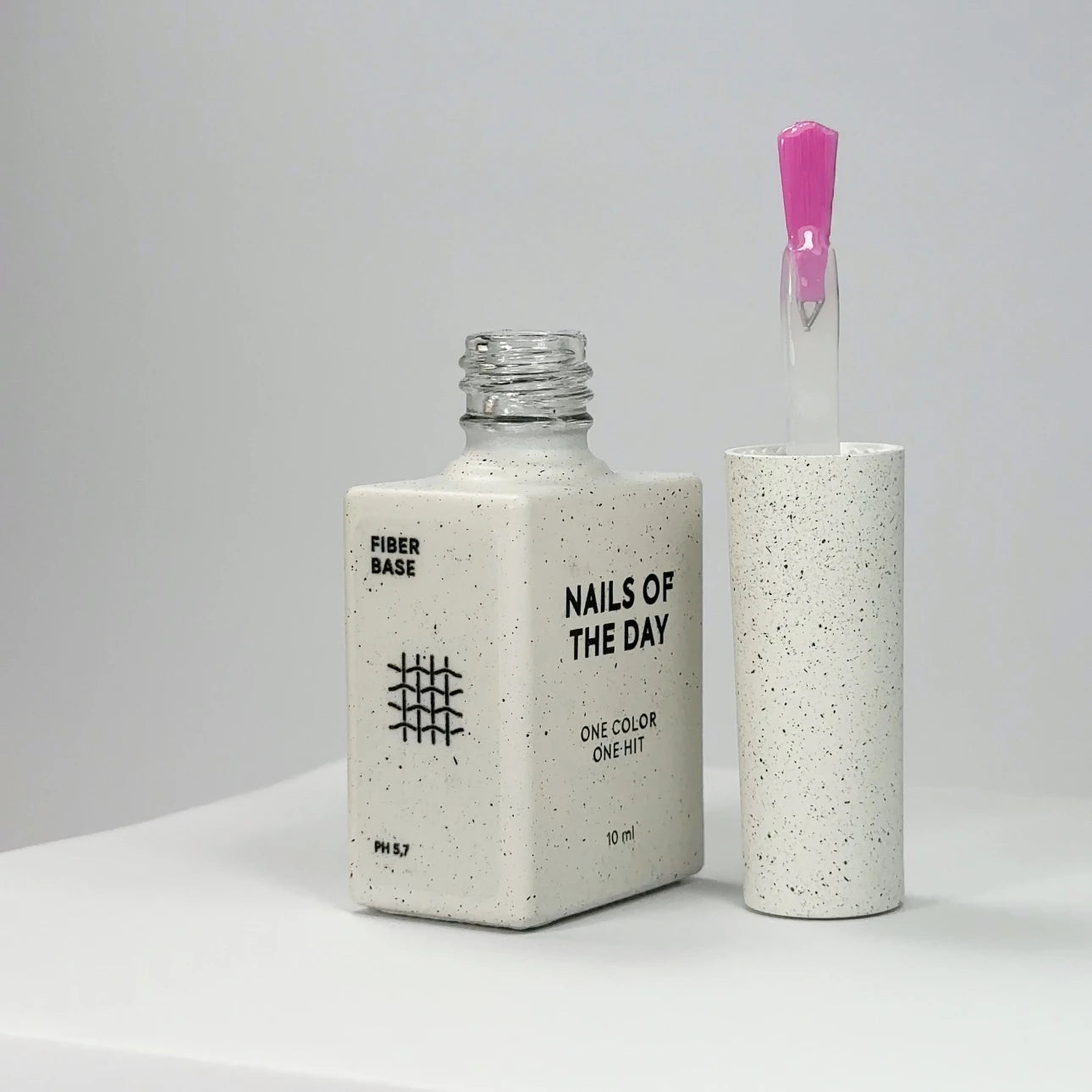 NAILSOFTHEDAY Fiber base – base para uñas con fibras de nailon, 10 ml