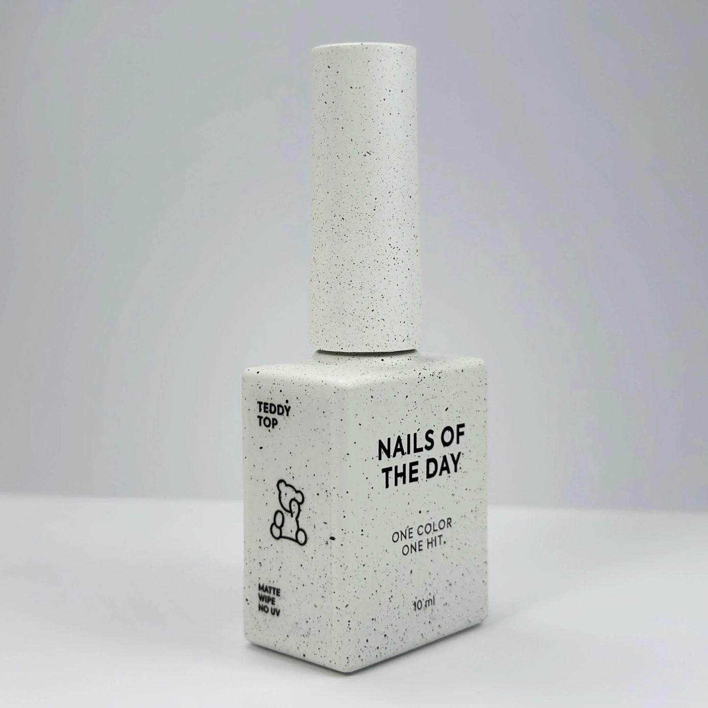 NAILSOFTHEDAY Teddy top wipe — matte plush top with a sticky layer, new formula, without UV filters, 10 ml