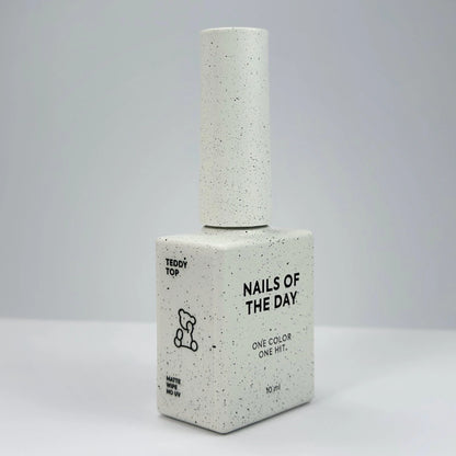 NAILSOFTHEDAY Teddy top wipe — matte plush top with a sticky layer, new formula, without UV filters, 10 ml
