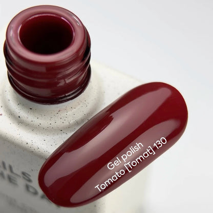 NAILSOFTHEDAY Gel polish Tomato [Tomat] 130 — томатно-червоний гель-лак, що перекривається в один шар, 10 мл
