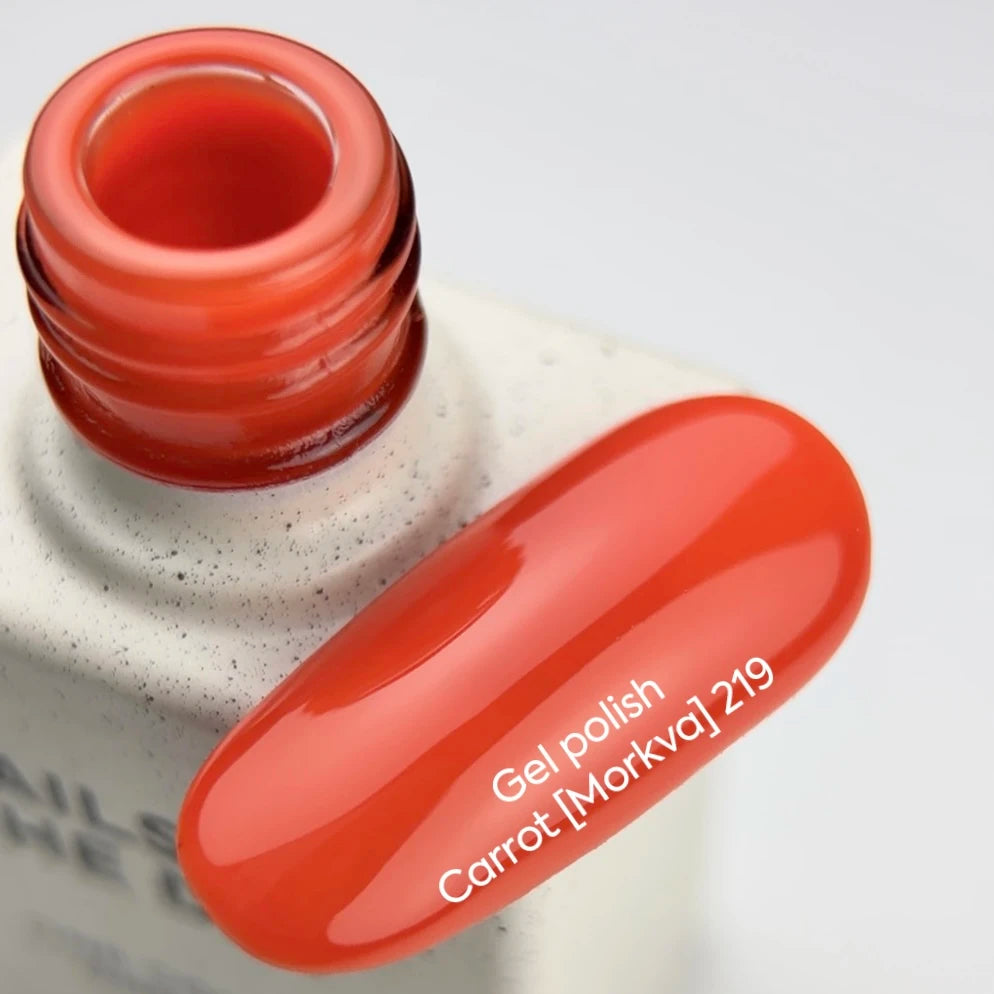 NAILSOFTHEDAY Gel Polish Carrot [Morkva] 219 – Karottenoranger Gel-Nagellack mit Deckkraft in nur einer Schicht, 10 ml