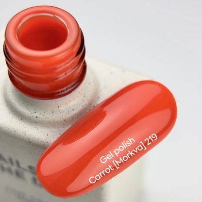 NAILSOFTHEDAY Gel Polish Carrot [Morkva] 219 – Karottenoranger Gel-Nagellack mit Deckkraft in nur einer Schicht, 10 ml