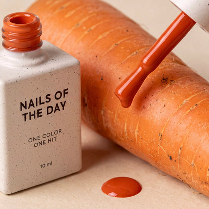 NAILSOFTHEDAY Gel Polish Carrot [Morkva] 219 – Karottenoranger Gel-Nagellack mit Deckkraft in nur einer Schicht, 10 ml