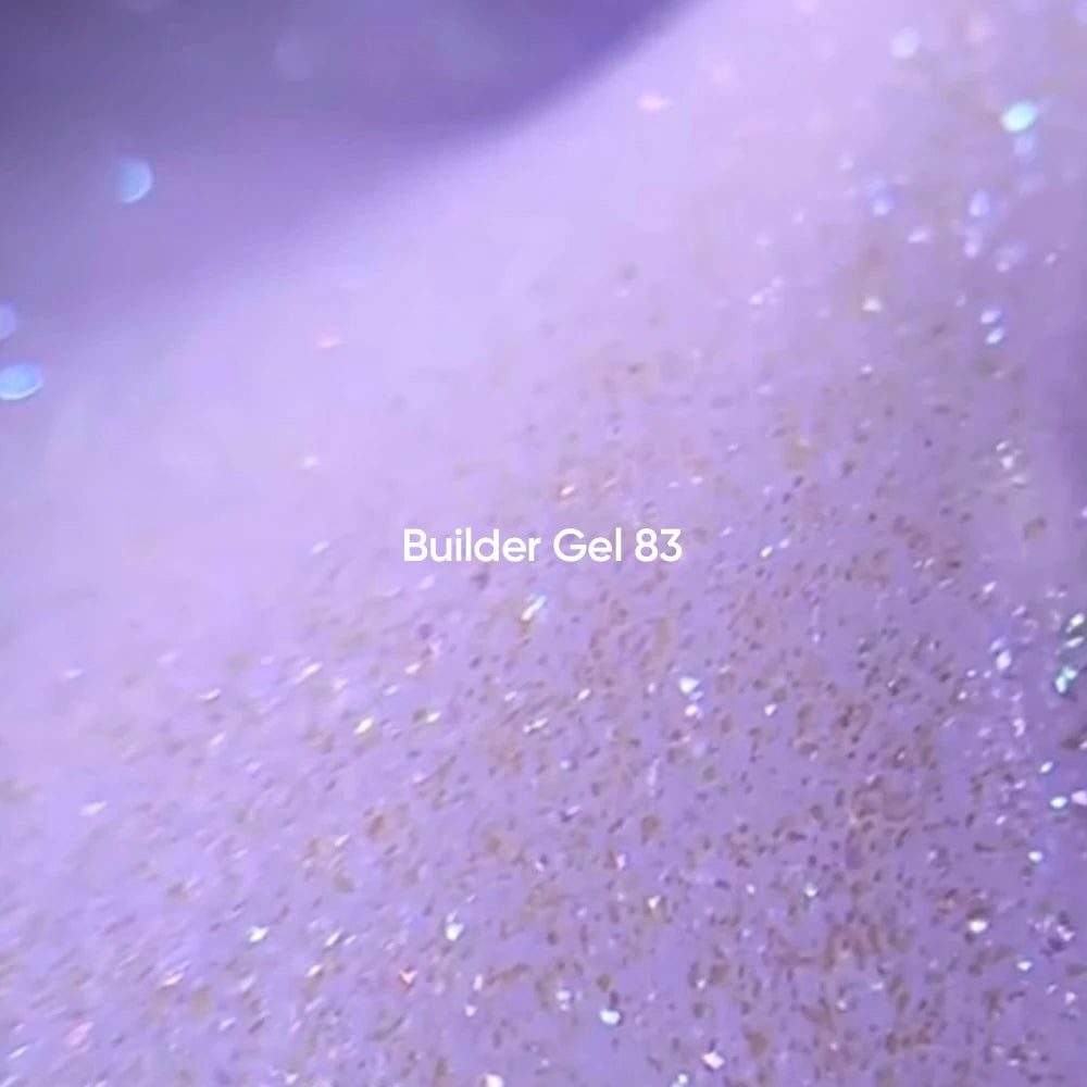 NAILSOFTHEDAY Builder Gel 83 — purple builder gel with shimmer, 15 ml