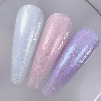 NAILSOFTHEDAY Builder Gel 83 — purple builder gel with shimmer, 15 ml