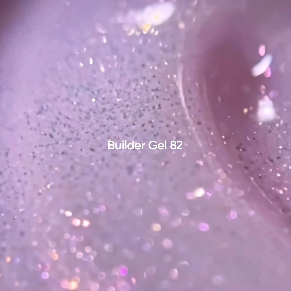 NAILSOFTHEDAY Builder Gel 82 — pink builder gel with shimmer, 15 ml
