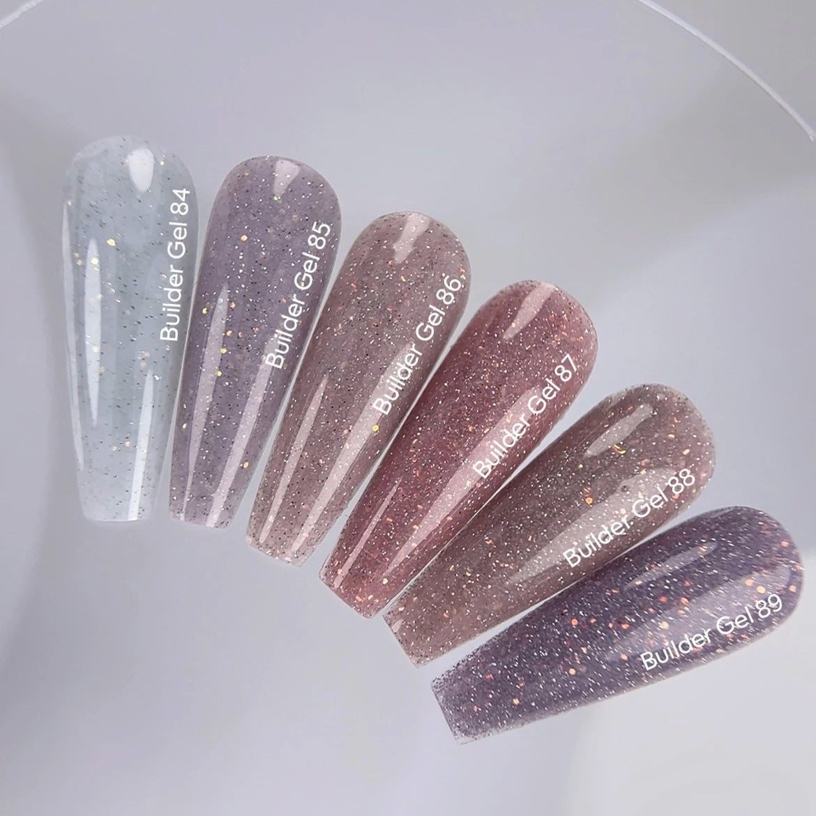 NAILSOFTHEDAY Builder Gel 84 — milky reflective builder gel with opal shimmer, 15 ml