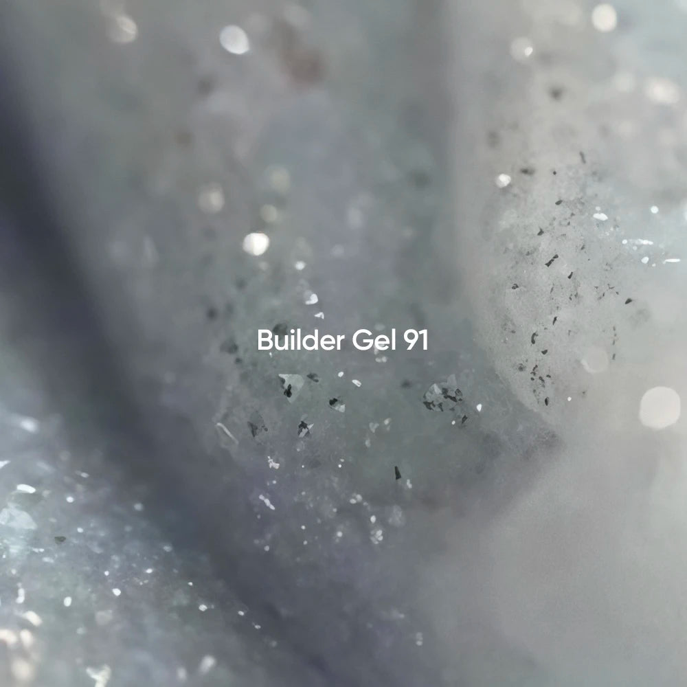 NAILSOFTHEDAY Builder Gel 91 — silver-milky reflective builder gel, 15 ml