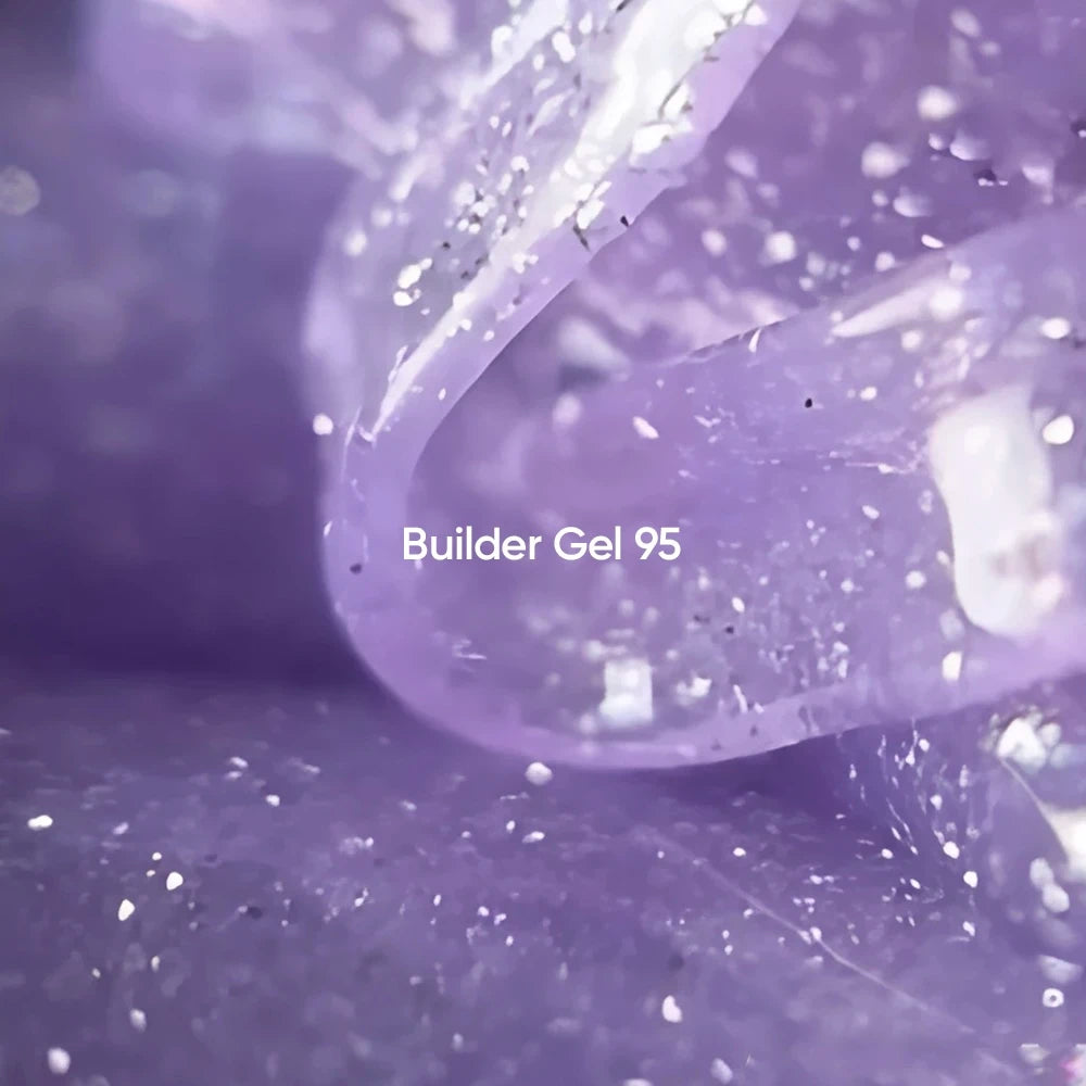 NAILSOFTHEDAY Builder Gel 95 — lilac reflective builder gel, 15 ml