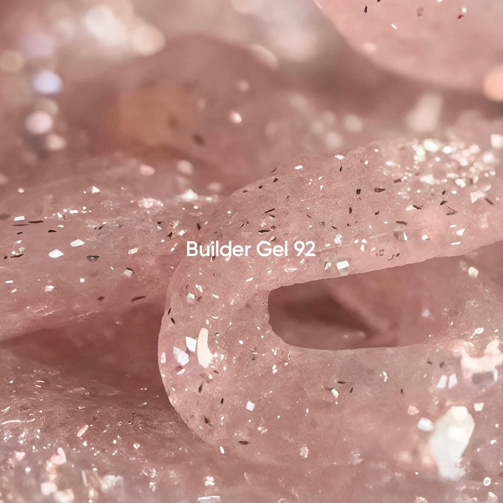NAILSOFTHEDAY Builder Gel 92 — nude-peach reflective builder gel, 15 ml