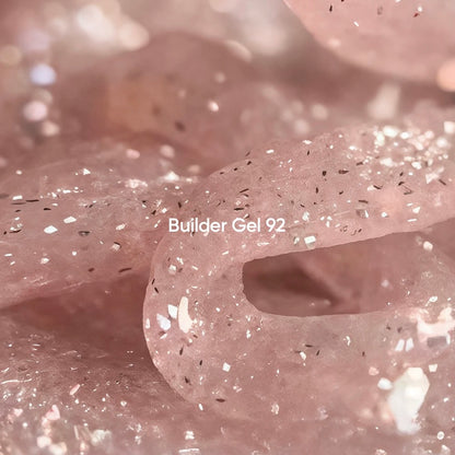 NAILSOFTHEDAY Builder Gel 92 — nude-peach reflective builder gel, 15 ml