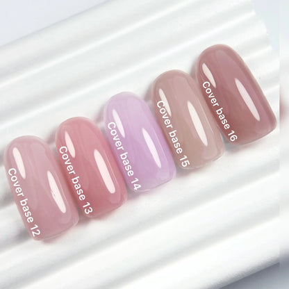 Nailsoftheday Cover Base NEW Formula 11 — base camuflante nude chiaro semitrasparente per unghie, 30 ml.