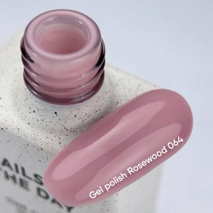 NAILSOFTHEDAY Gel Polish Rosewood 064 — powdery pink gel polish with full coverage in one coat, 10 ml №2
