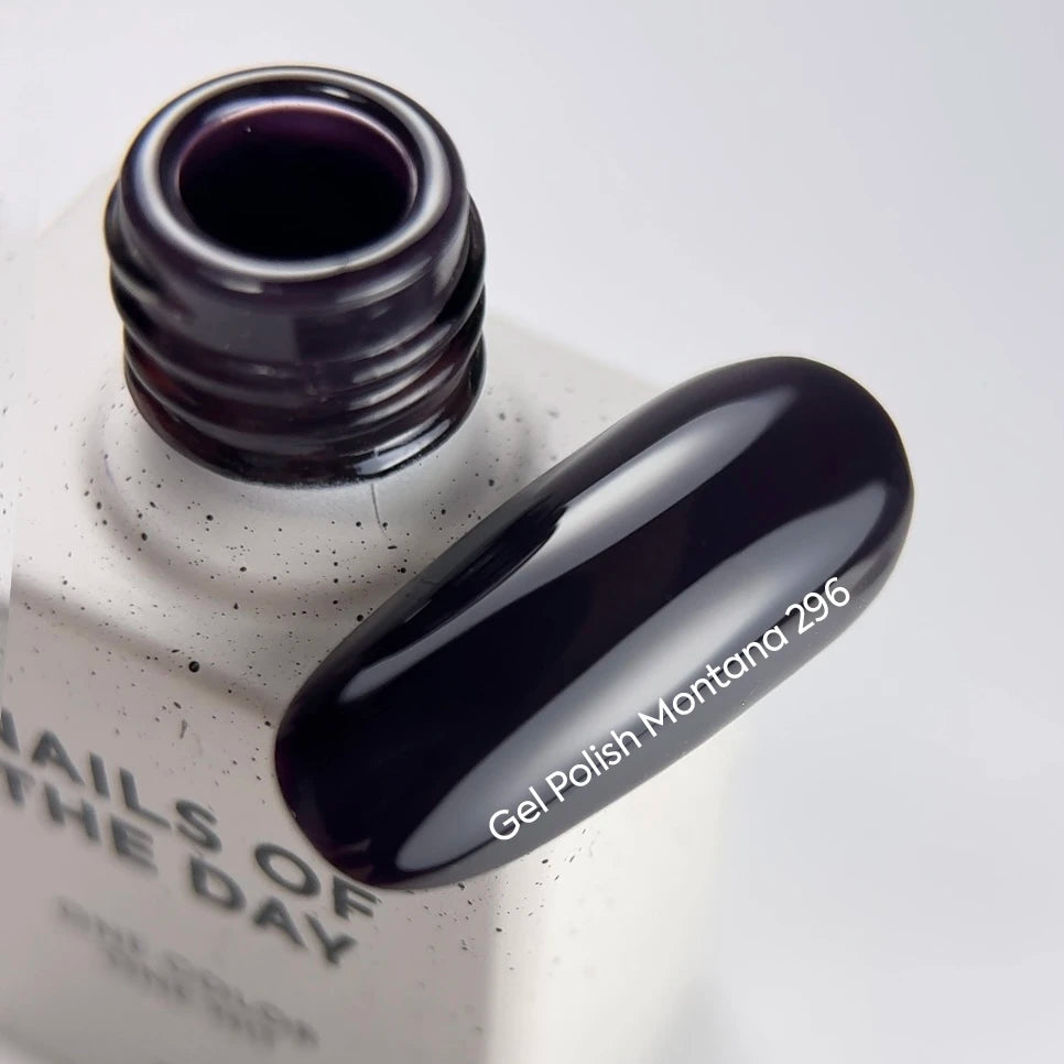 NAILSOFTHEDAY Gel Polish Montana — dark purple gel polish, one-coat coverage, 10 ml
