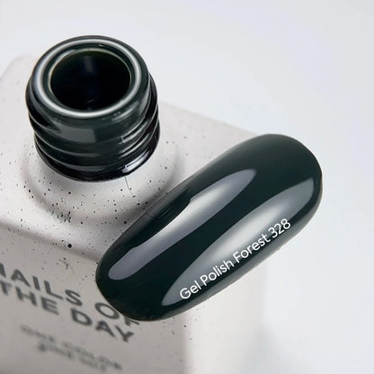 NAILSOFTHEDAY Gel Polish Forest — dark green gel polish, one-coat coverage, 10 ml