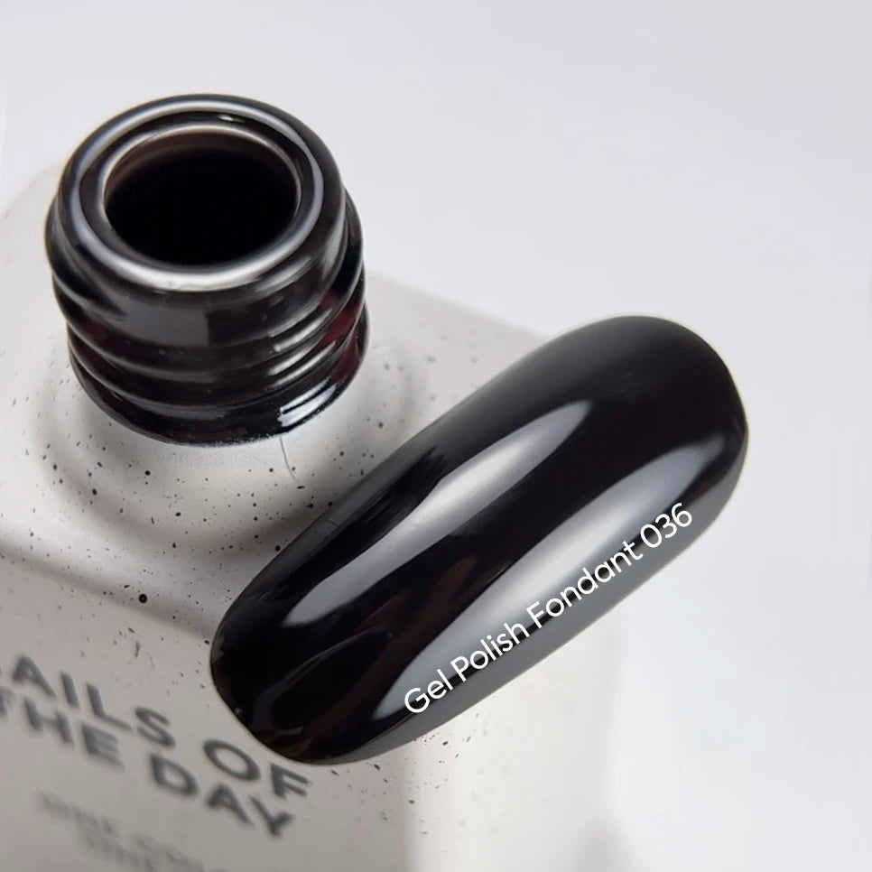 NAILSOFTHEDAY Gel Polish Fondant — dark brown gel polish, one-coat coverage, 10 ml