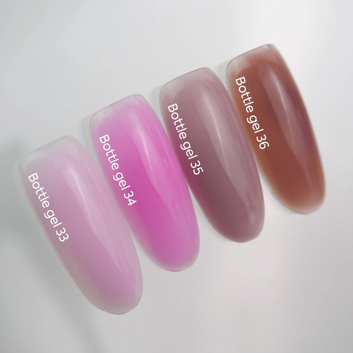 NAILSOFTHEDAY Bottle Gel 34 – gel ultraresistente rosa delicado para el refuerzo de uñas, 10 ml