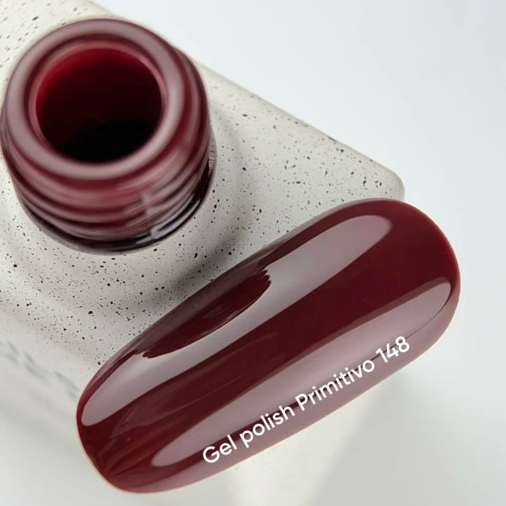NAILSOFTHEDAY Gel polish Primitivo 148 — теплий, м’який червоно-бордовий гель-лак для нігтів, що перекриває в один шар, 10 мл №2
