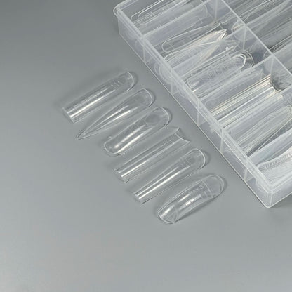 NAILSOFTHEDAY Dual Form Pro Mix 6 (Type 11) — kit de formes supérieures avec 6 types différents, 12 tailles par type, 144 pièces au total.